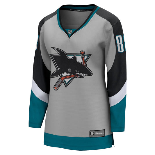 Women's Brent Burns Fanatics Sharks 2020/21 Special Edition Breakaway Jersey - Grey