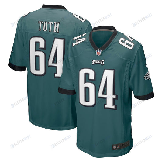 Brett Toth 64 Philadelphia Eagles Game Jersey - Midnight Green