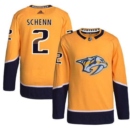 Luke Schenn Nashville Predators adidas Home Primegreen Authentic Pro Jersey - Gold