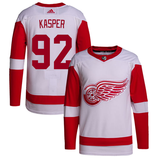 Marco Kasper Detroit Red Wings adidas Away Primegreen Authentic Pro Jersey - White