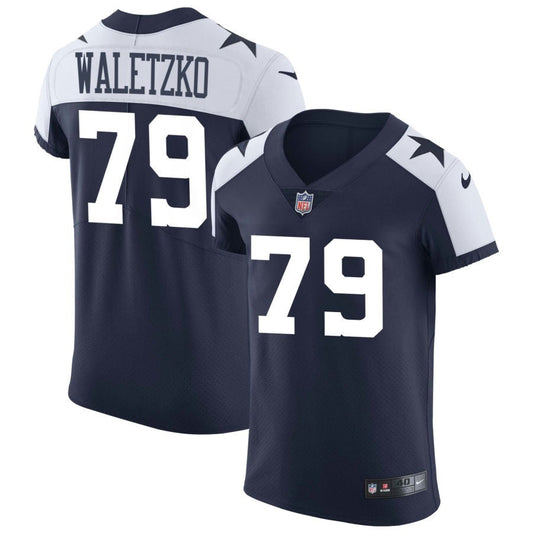 Matt Waletzko Dallas Cowboys Nike Alternate Vapor Elite Jersey - Navy