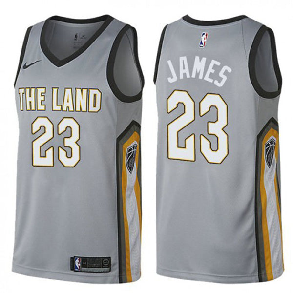 Men's Cleveland Cavaliers LeBron James City Edition Jersey - Gray