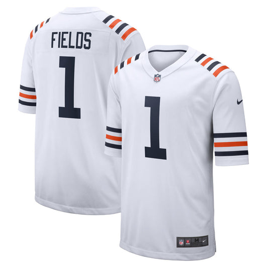 Men's Chicago Bears Justin Fields White Alternate Game Jersey