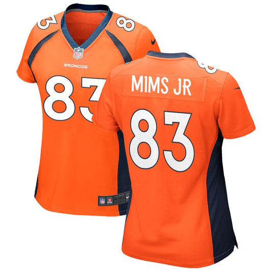 Marvin Mims Jr Denver Broncos Nike Women's Game Jersey - Orange