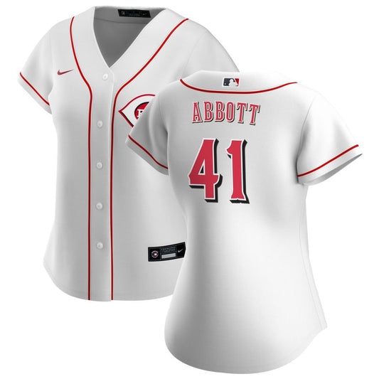 Andrew Abbott Cincinnati Reds Nike Women's Home Replica Jersey - White