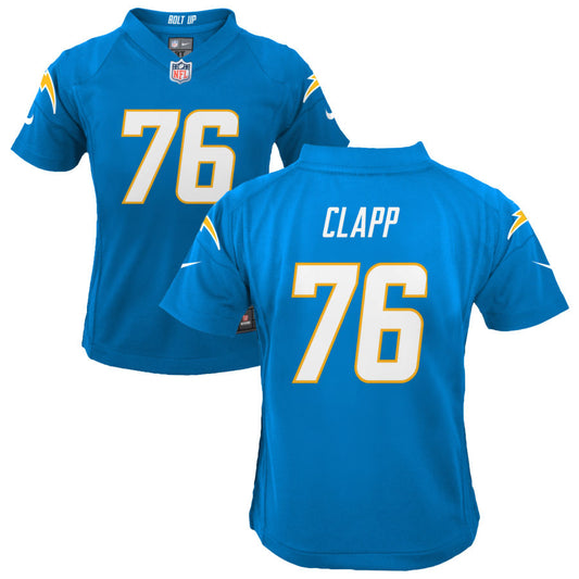 Will Clapp Los Angeles Chargers Nike Youth Game Jersey - Powder Blue