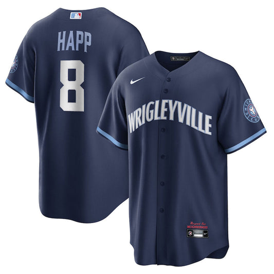 Men's Chicago Cubs Ian Happ City Connect Replica Jersey - Navy