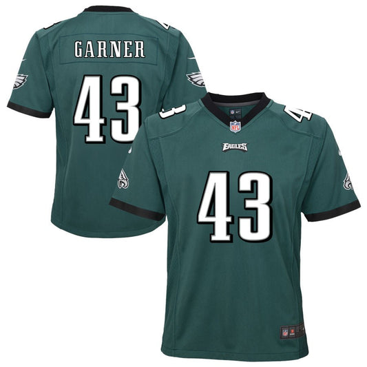 Mekhi Garner Philadelphia Eagles Nike Youth Team Game Jersey - Midnight Green