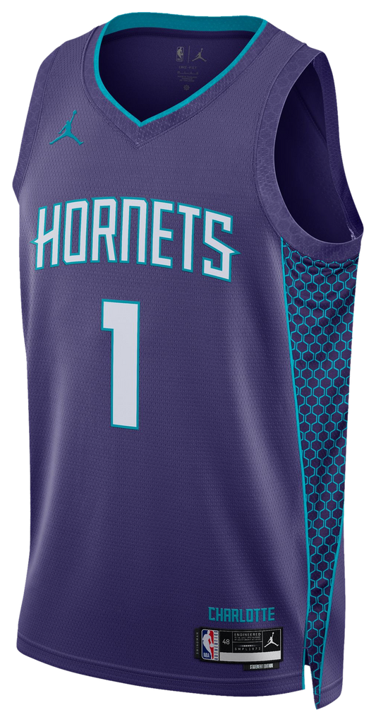 Men's Ball Lamelo Nike Hornets Swingman Jersey - Purple