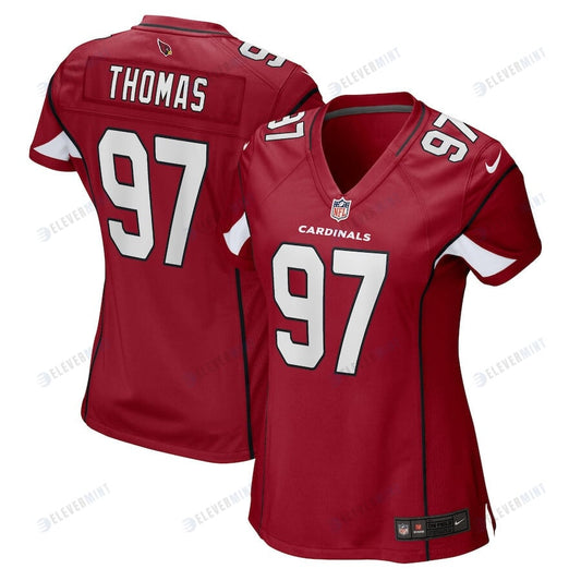 Cameron Thomas 97 Arizona Cardinals Women Game Jersey - Cardinal