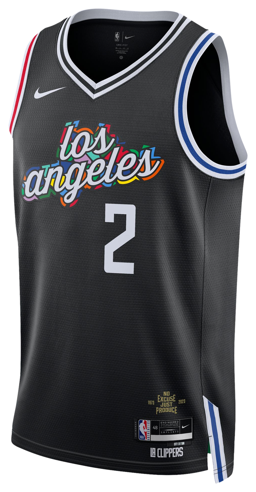 Men's Leonard Kawhi Nike Clippers Swingman Jersey - Black