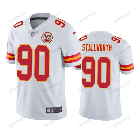 Men's Jersey Kansas City Chiefs Taylor Stallworth 90 White Vapor Limited Jersey