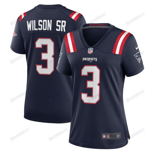 Mack Wilson 3 New England Patriots Women Team Game Jersey - Navy