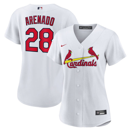 Women's St. Louis Cardinals Nolan Arenado Home Official Player Jersey - White