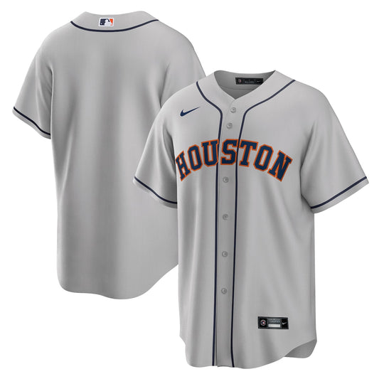 Men's  Nike Astros Alternate Replica Team Jersey - Grey