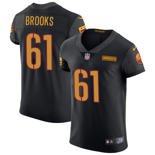 Mason Brooks Washington Commanders Nike Vapor Untouchable Elite Alternate Jersey - Black