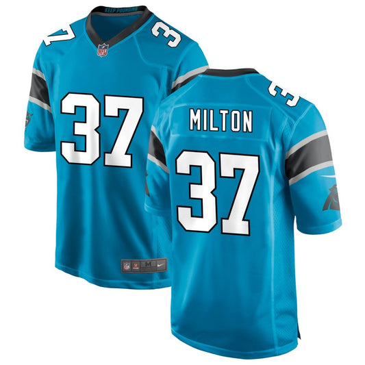 Mark Milton Carolina Panthers Nike Alternate Game Jersey - Blue