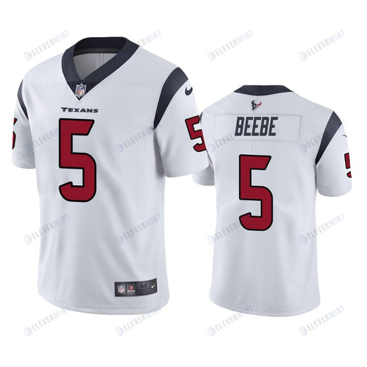 Men's JerseyHouston Texans Beebe 5 White Vapor Limited Jersey