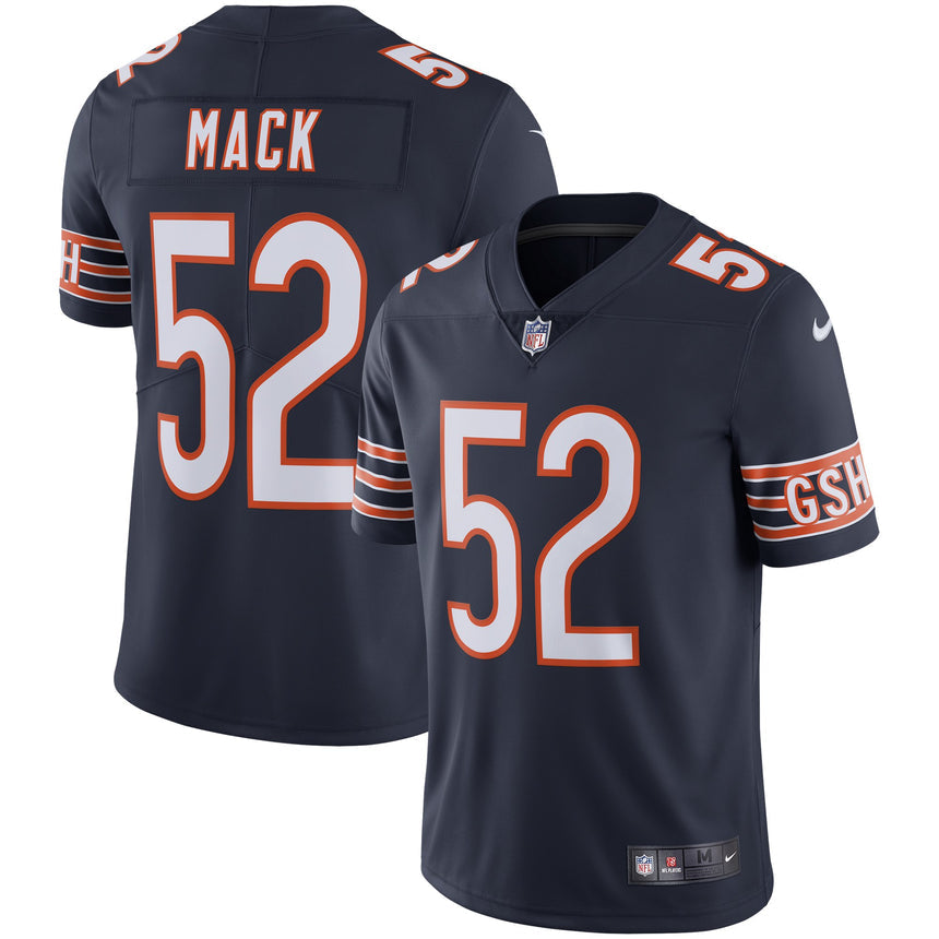 Men's Chicago Bears Khalil Mack Navy Vapor Limited Jersey