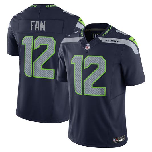 12s Seattle Seahawks Nike Vapor F.U.S.E. Limited Jersey - College Navy