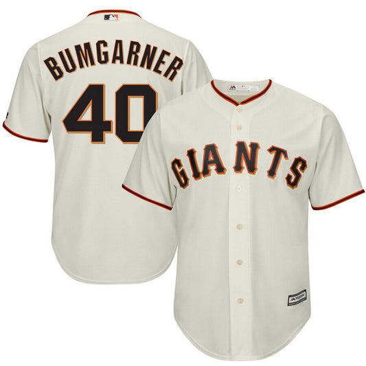 Youth San Francisco Giants Madison Bumgarner Replica Alternate Jersey - Cream