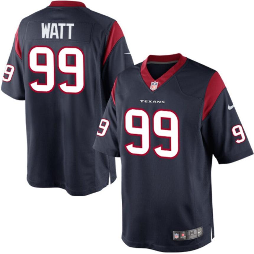 Men's Houston Texans JJ Watt Navy Blue Team Color Limited Jersey