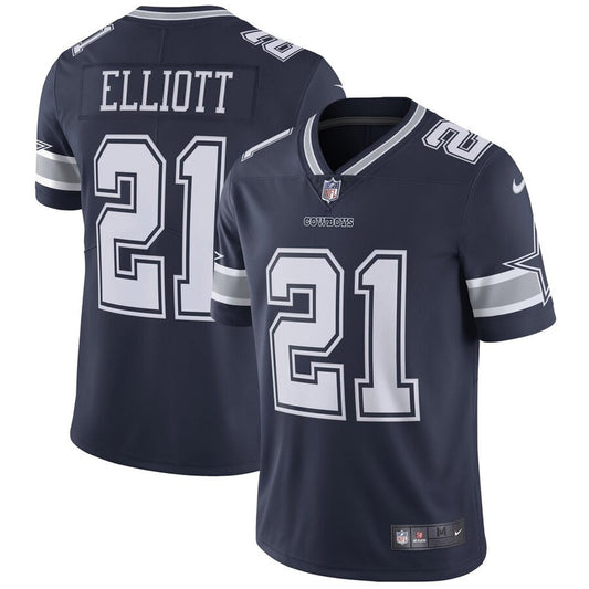 Men's Dallas Cowboys Ezekiel Elliott Navy Vapor Untouchable Limited Player Jersey