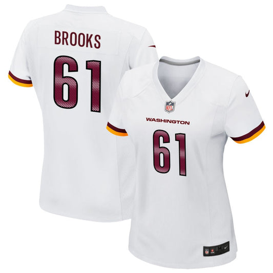 Mason Brooks Washington Commanders Nike Women's Game Player Jersey - White