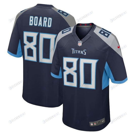 C.J. Board 80 Tennessee Titans Home Game Player Jersey - Navy