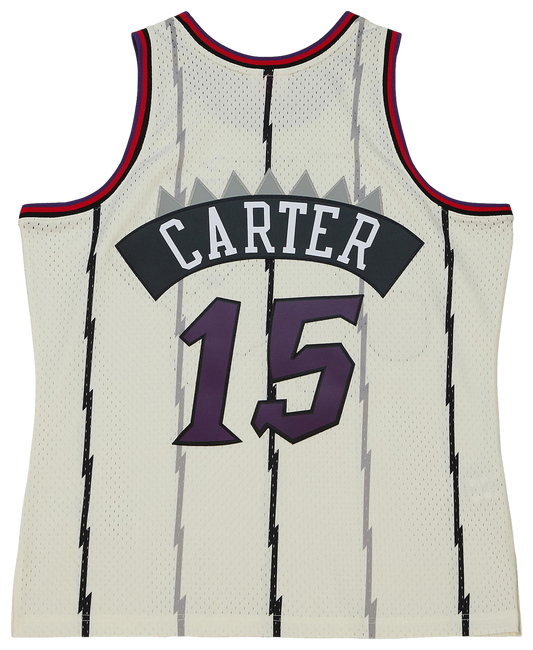 Men's Carter Vince Mitchell & Ness Raptors Cream Jersey - Off-White