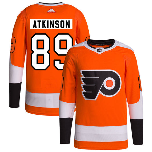 Cam Atkinson Philadelphia Flyers adidas Home Primegreen Authentic Pro Jersey - Orange