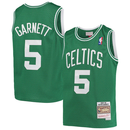 Men's Boston Celtics Kevin Garnett 2007-08 Hardwood Classics Jersey - Green