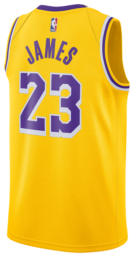 Men's James Lebron Nike Lakers Swingman Jersey - Yellow