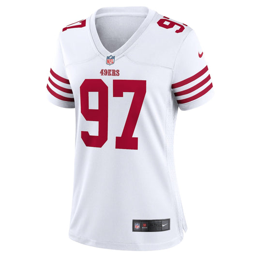 Women's Nick Bosa Nike 49ers Game Player Jersey - White