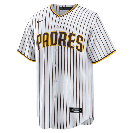 Men's  Nike Padres Home Replica Team Jersey - White