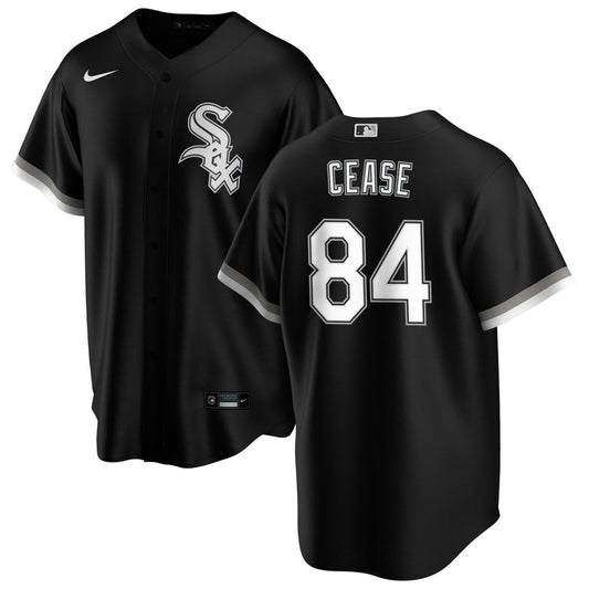 Men's Dylan Cease Chicago White Sox Black Alternate Premium Stitch Replica Jersey