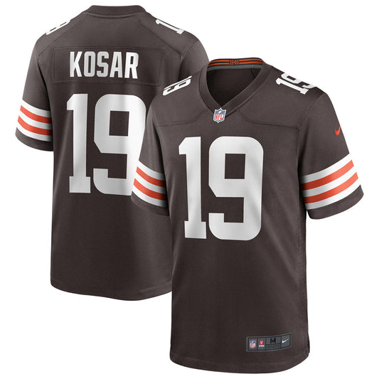 Men's Cleveland Browns Bernie Kosar Game Retired Player Jersey Brown