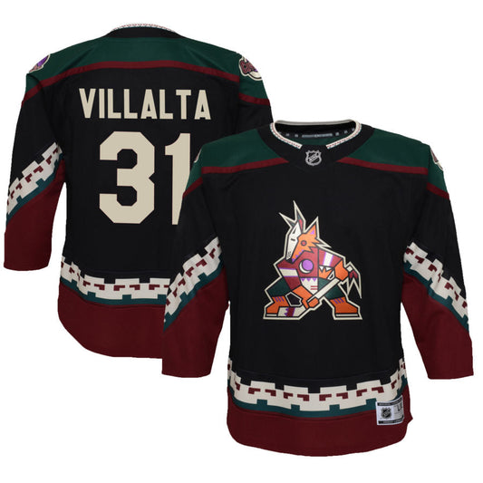 Matt Villalta Arizona Coyotes Youth 2021/22 Home Replica Jersey - Black