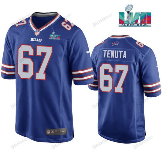 Luke Tenuta 67 Buffalo Bills Super Bowl LVII Game Player Men Jersey - Royal Jersey