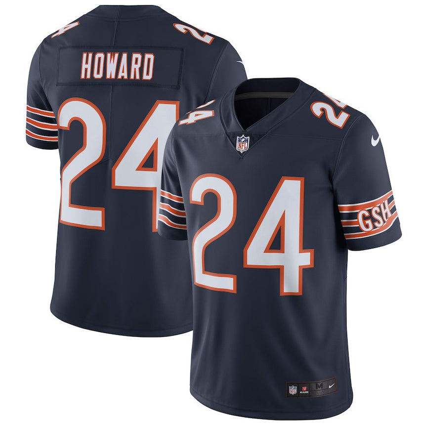 Men's Chicago Bears Jordan Howard Navy Vapor Untouchable Limited Player Jersey