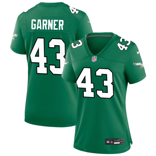 Mekhi Garner Philadelphia Eagles Nike Women's Alternate Game Jersey - Kelly Green