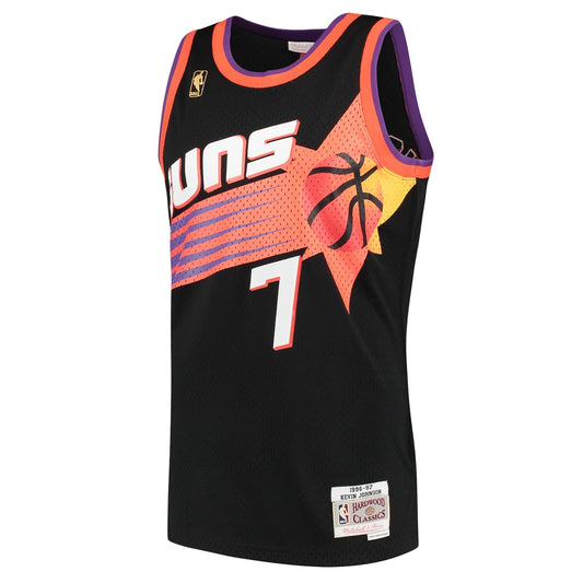 Men's Kevin Johnson Mitchell & Ness Suns Swingman Jersey - Black