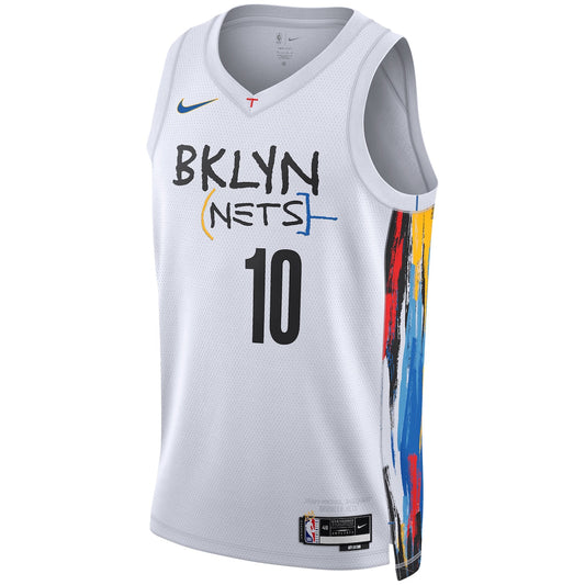 Men's Ben Simmons Nike Nets 2022/23 Swingman Jersey City Edition - White