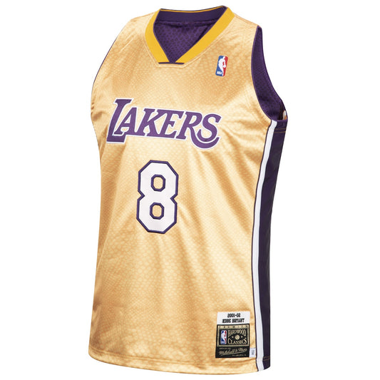 Men's Kobe Bryant Mitchell & Ness Lakers Authentic Reversible Jersey - Gold