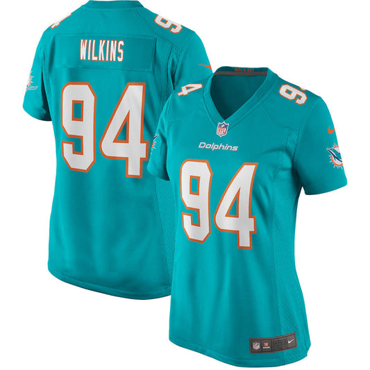 Women's Miami Dolphins Christian Wilkins Game Jersey - Aqua