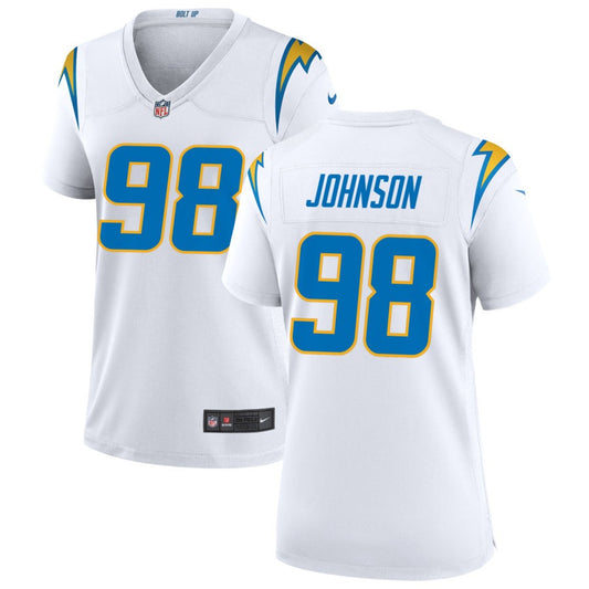 Austin Johnson Nike Los Angeles Chargers Women's Game Jersey - White