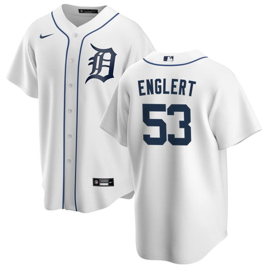 Mason Englert Detroit Tigers Nike Home Replica Jersey - White