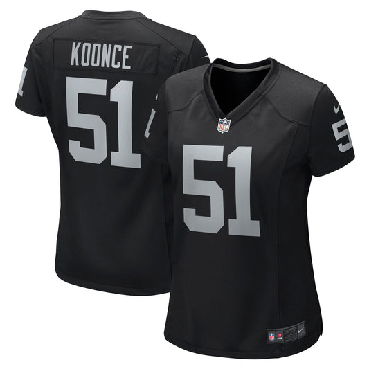 Malcolm Koonce Las Vegas Raiders Nike Women's Game Jersey - Black