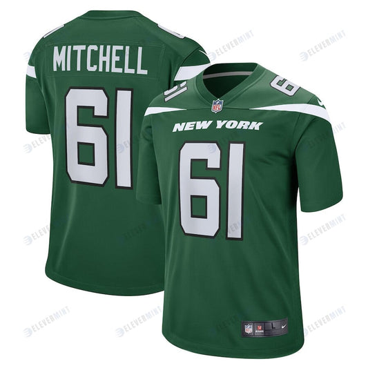 Max Mitchell New York Jets Game Player Jersey - Gotham Green