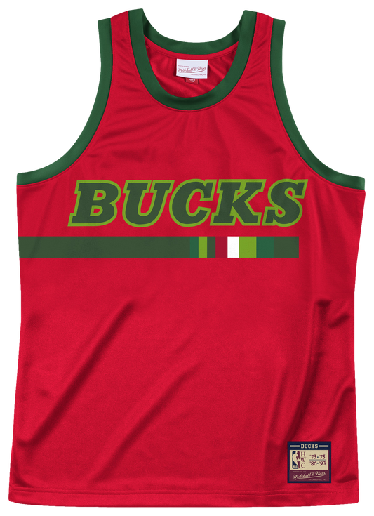 Men's  Mitchell & Ness NBA Heritage Tank - Red